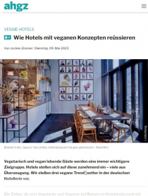 ahgz<br>Veggie-Hotels - Wie Hotels mit veganen Konzepten reüssieren